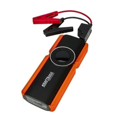 Daugiafunkcinis įkroviklis-paleidėjas su kompresoriumi ir LED žibintu Kraft & Dele KD5492, 1200A, 12 V, 10000 mAh 4