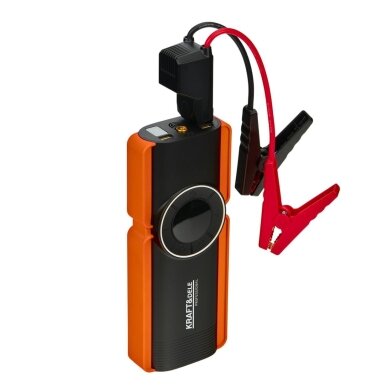 Daugiafunkcinis įkroviklis-paleidėjas su kompresoriumi ir LED žibintu Kraft & Dele KD5492, 1200A, 12 V, 10000 mAh 5 Daugiafunkcinis įkroviklis-paleidėjas su kompresoriumi ir LED žibintu Kraft & Dele KD5492, 1200A, 12 V, 10000 mAh 5