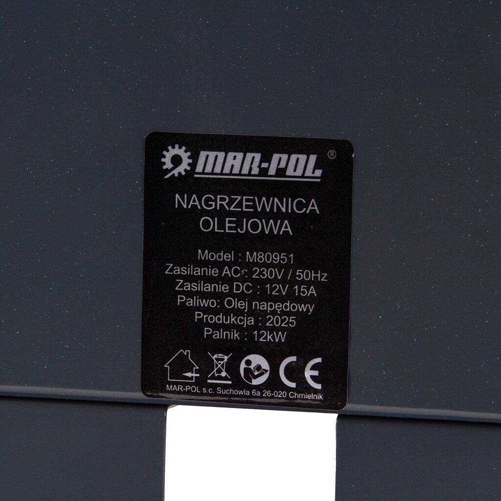 Dyzelinis oro šildytuvas Mar-Pol 12kW 6 Dyzelinis oro šildytuvas Mar-Pol 12kW 6