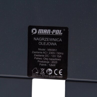 Dyzelinis oro šildytuvas Mar-Pol 12kW 6