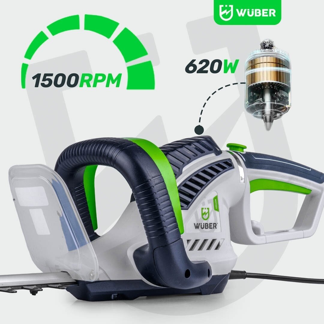 Elektrinės gyvatvorių žirklės Wuber W27331; 620W; 61cm 10