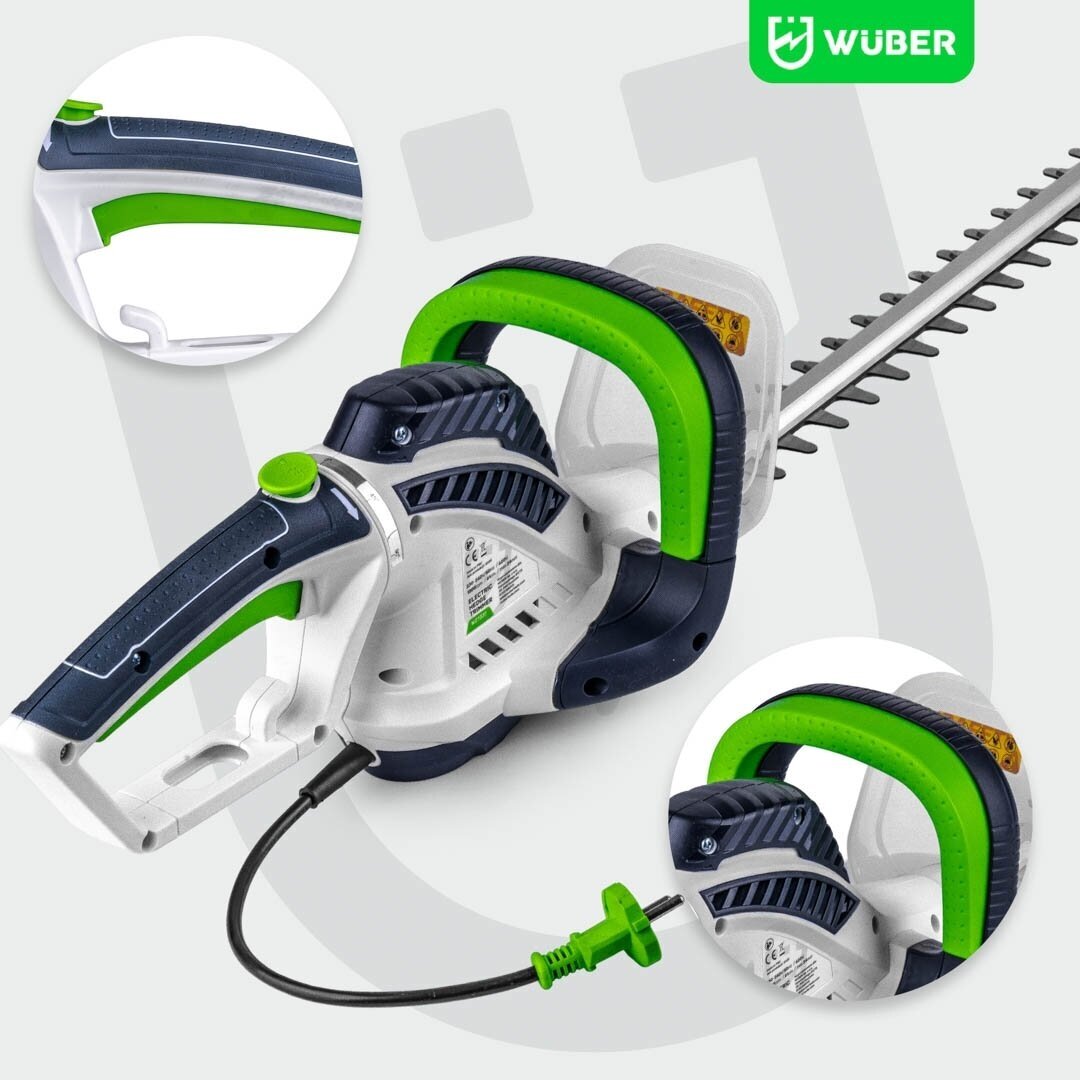 Elektrinės gyvatvorių žirklės Wuber W27331; 620W; 61cm 6
