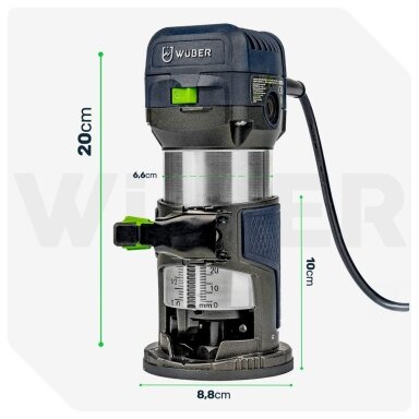 Elektrinė freza Wuber W28402 710W + 5 frezų rinkinys