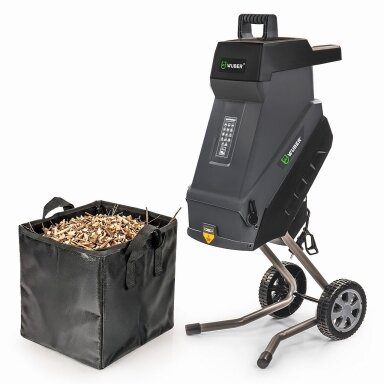 Elektrinis šakų smulkintuvas WUBER, 2500W, 45L Elektrinis šakų smulkintuvas WUBER, 2500W, 45L