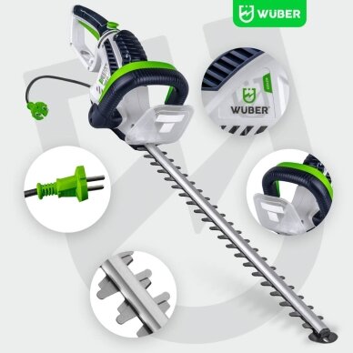Elektrinės gyvatvorių žirklės Wuber W27331; 620W; 61cm 8