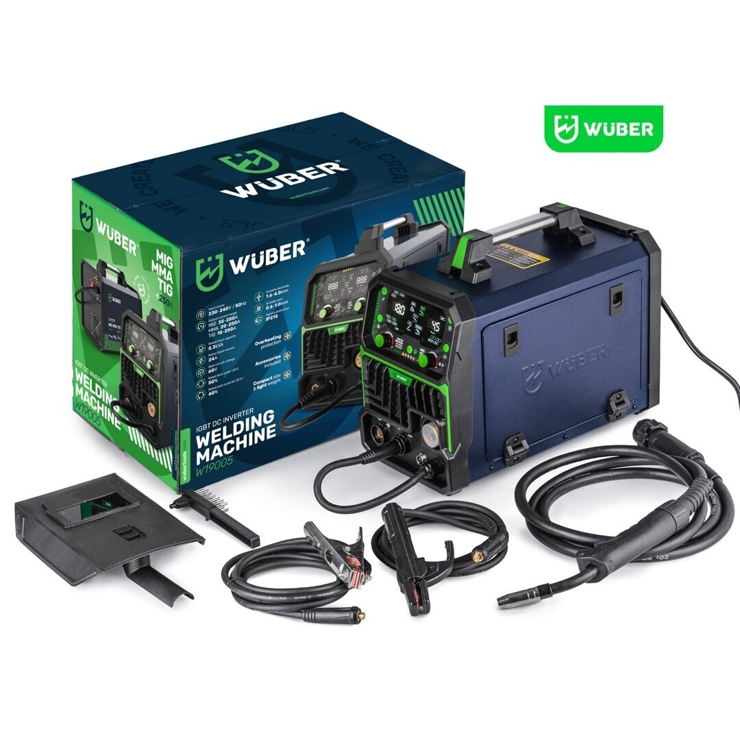 Inverterinis suvirinimo pusautomatis Wuber W19005 MIG FLUX MMA TIG 1