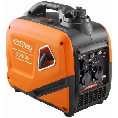 Inverterinis elektros generatorius Kraft&Dele KD3155, 2,6 kW 1 Inverterinis elektros generatorius Kraft&Dele KD3155, 2,6 kW 1