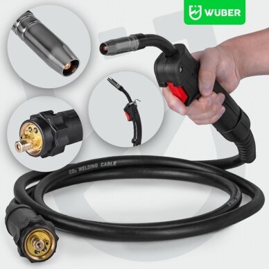 Inverterinis suvirinimo pusautomatis Wuber W19005 MIG FLUX MMA TIG 4 Inverterinis suvirinimo pusautomatis Wuber W19005 MIG FLUX MMA TIG 4