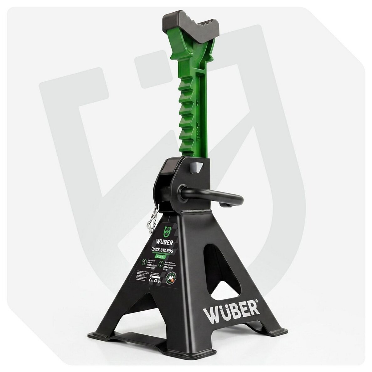 Pastatomas domkratas Wuber W22047, 3t, 285-415mm, 2 vnt. 2