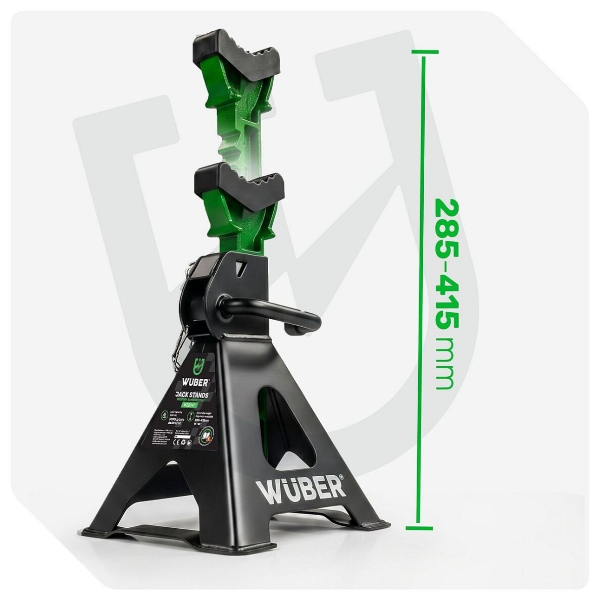 Pastatomas domkratas Wuber W22047, 3t, 285-415mm, 2 vnt. 6