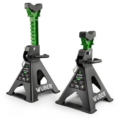 Pastatomas domkratas Wuber W22047, 3t, 285-415mm, 2 vnt. Pastatomas domkratas Wuber W22047, 3t, 285-415mm, 2 vnt.