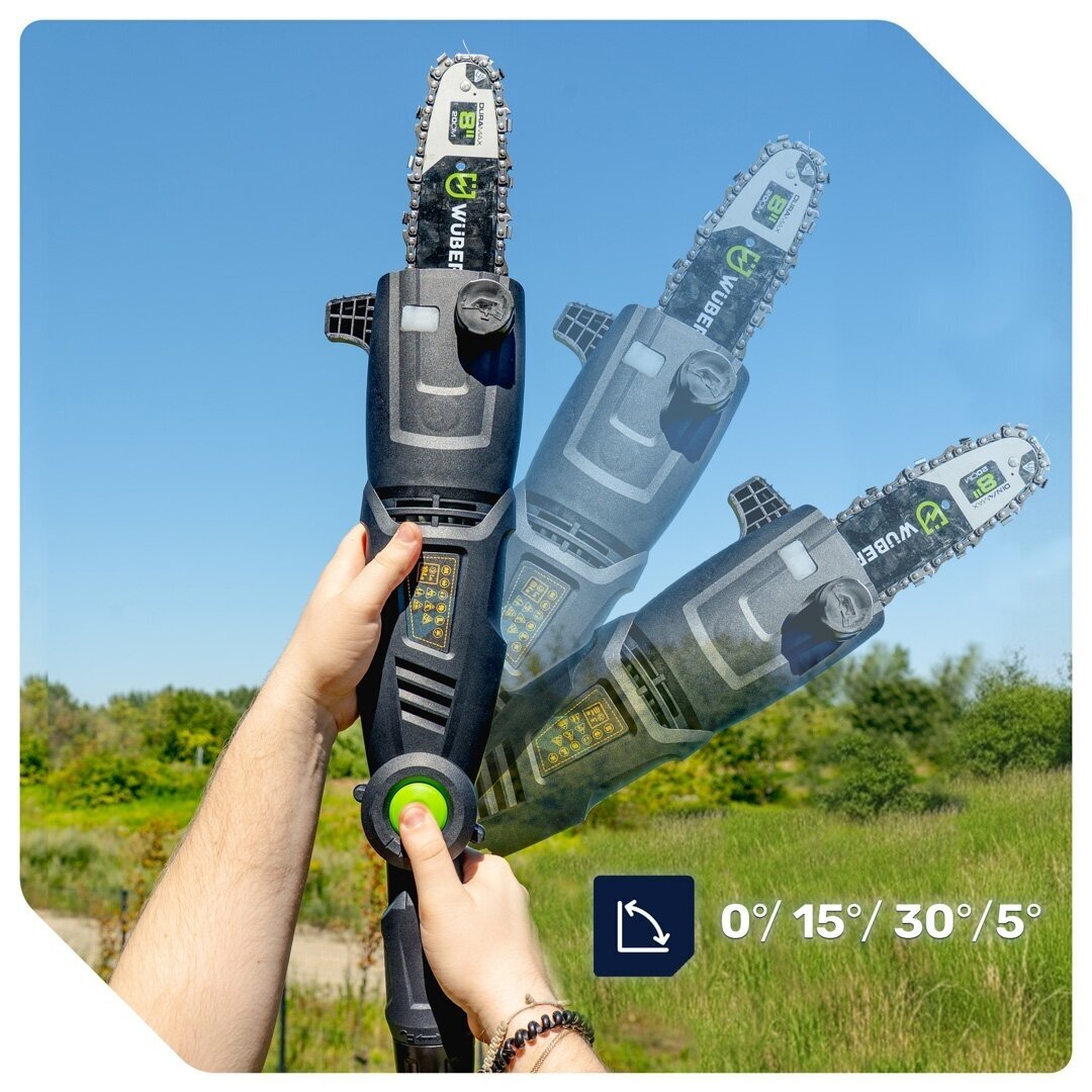 Šakų genėtuvas/aukštapjovė Wuber 750W 9 Šakų genėtuvas/aukštapjovė Wuber 750W 9