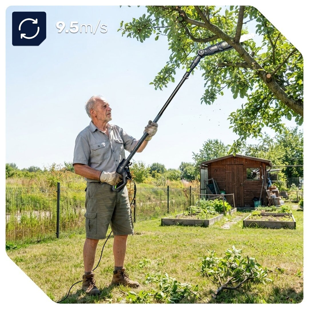 Šakų genėtuvas/aukštapjovė Wuber 750W 13 Šakų genėtuvas/aukštapjovė Wuber 750W 13