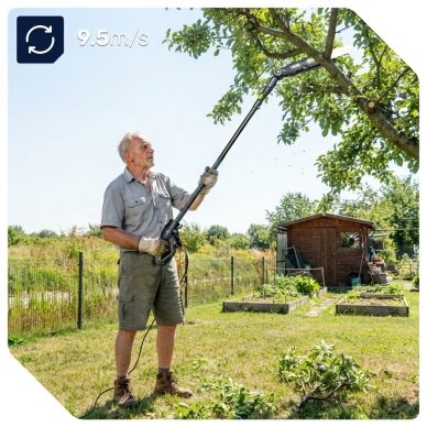Šakų genėtuvas/aukštapjovė Wuber 750W 13 Šakų genėtuvas/aukštapjovė Wuber 750W 13